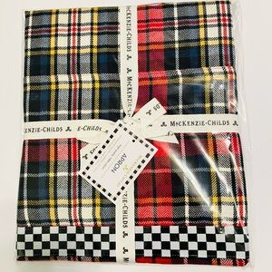 Mackenzie Childs Tartan Check Apron NWT